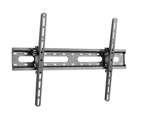 Manhattan Wall Mount for TV & Monitors (Tiltable), For screens 37" to 65", VESA compatability: all between 200x200mm and 600x400mm - check the dimensions of the four mounting holes on back of screen to ensure it fits, Max 45kg, Black, Bracket