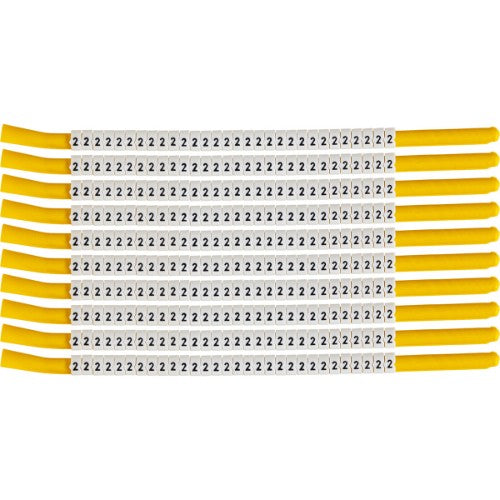 Brady SCN-18-2 cable marker Black, White Nylon 300 pc(s)