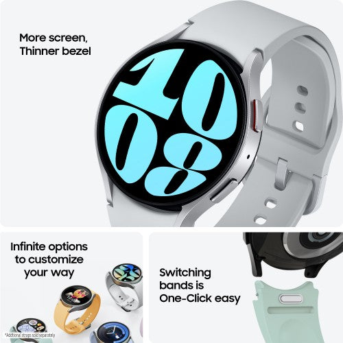 Samsung Galaxy Watch6 SM-R930NZKAEUA smartwatch / sport watch 3.3 cm (1.3") OLED 40 mm Digital 432 x 432 pixels Touchscreen Graphite Wi-Fi GPS (satellite)