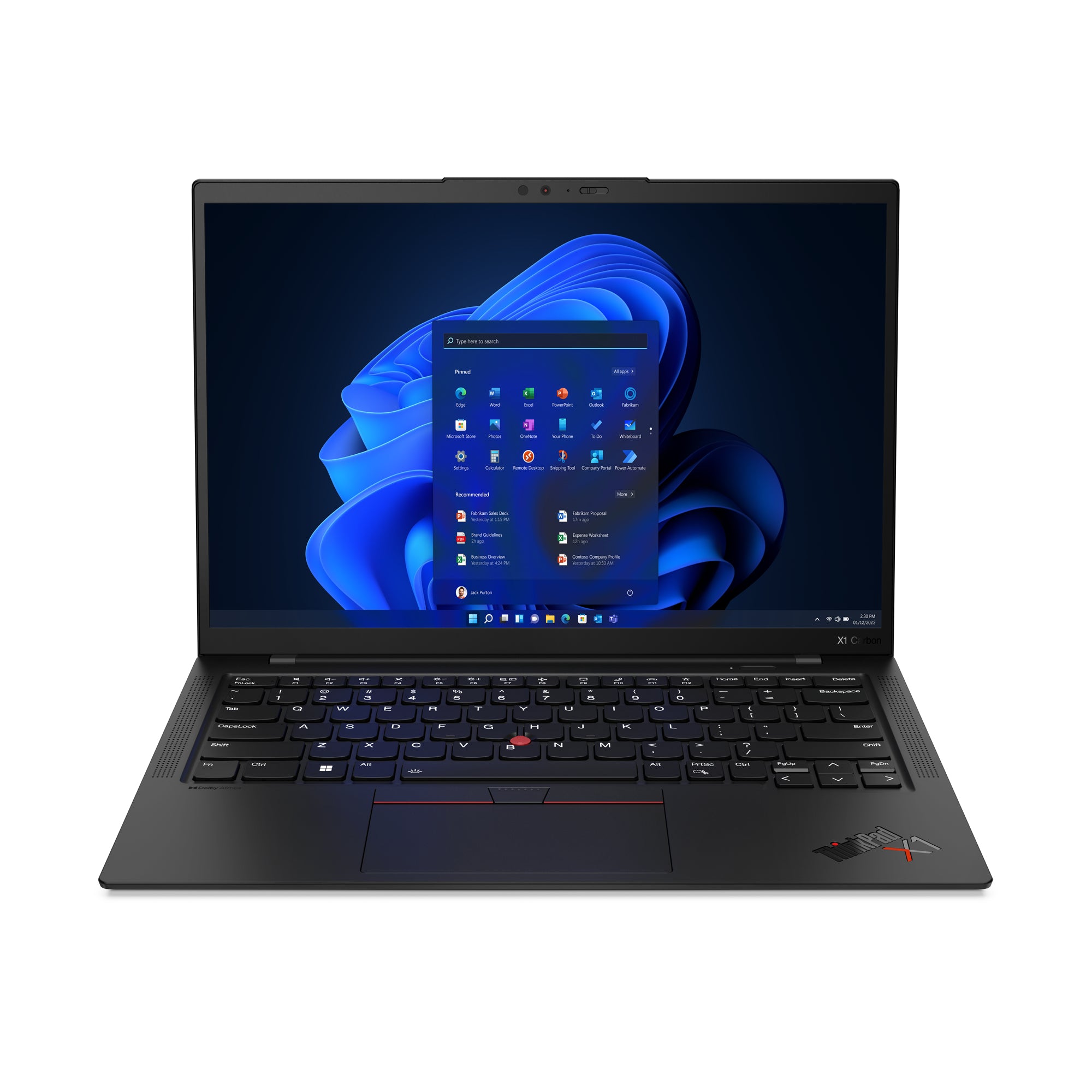 Lenovo ThinkPad X1 Carbon Intel® Core™ i7 i7-1355U Laptop 35.6 cm (14") 2.8K 16 GB LPDDR5-SDRAM 512 GB SSD Wi-Fi 6E (802.11ax) Windows 11 Pro Black