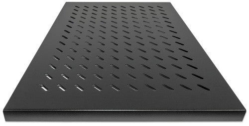 Intellinet 19" Fixed Shelf, 1U, 800mm Depth, Heavy-Duty, Max 100kg, Black