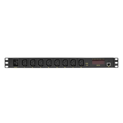 LogiLink PDU8P01 power distribution unit (PDU) 8 AC outlet(s) 1U Black