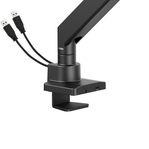 Manhattan Desk Mount for TV & Monitors (Full Motion Gas Spring), For screens 13" to 42", C-Clamp or Grommet Assembly,VESA compatibility: all between 75x75mm to 200x200mm - check the dimensions of the four mounting holes on back of screen to ensure it fits