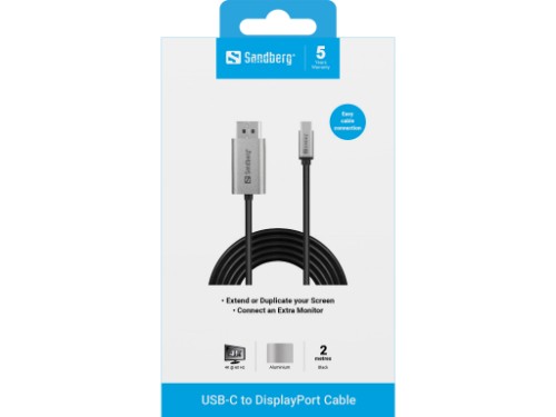 Sandberg USB-C to DisplayPort Cable 2M