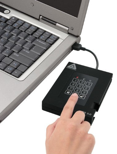 Apricorn Aegis Padlock Fortress 1TB external hard drive Black