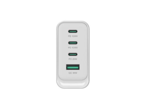 Conceptronic ALTHEA22W100 4-Port 100W GaN USB PD Charger, USB-C x 3, USB-A x 1, QC 3.0, PPS, PD 3.0