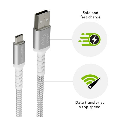 dbramante1928 re-charge Pro - BRD Cable 1.2m USB-A to USB-C -W