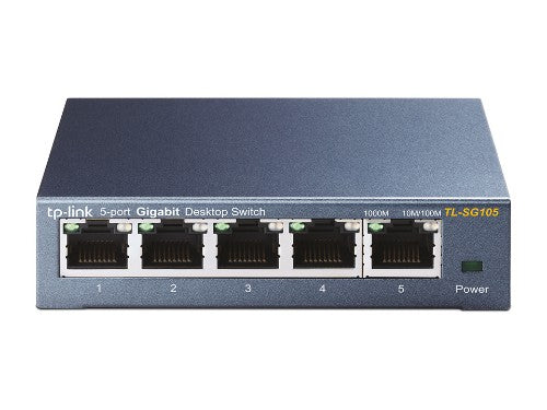 TP-Link TL-SG105 network switch Unmanaged L2 Gigabit Ethernet (10/100/1000) Black