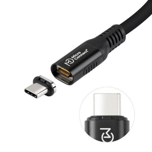 Microconnect MC-LS-USB4CC0.5 USB cable USB4 Gen 3x2 0.5 m USB C Black