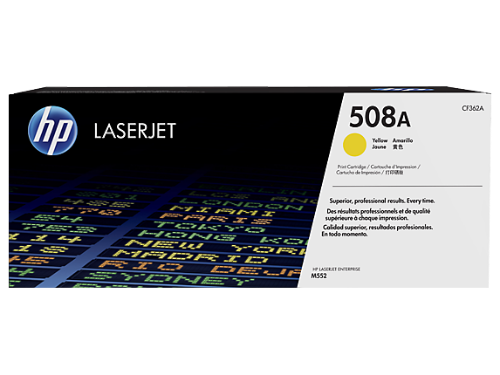 HP CF362A/508A Toner cartridge yellow, 5K pages ISO/IEC 19798 for HP CLJ M 552