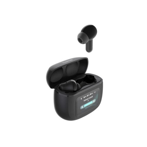Hama Spirit Touch Bluetooth Headphones, TWS, ANC, with Display, In-Ear, black