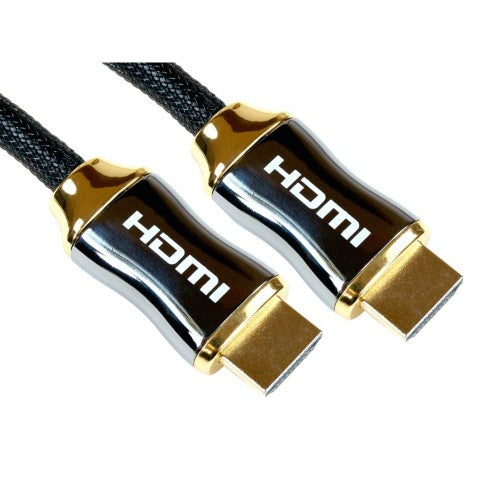 Cables Direct HDMI/HDMI M/M 5m HDMI cable HDMI Type A (Standard) Black,Gold