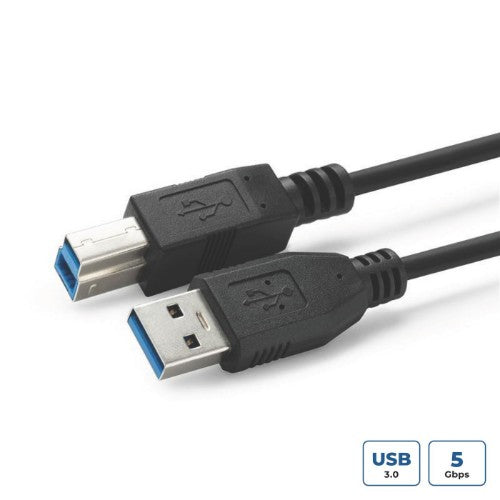 Microconnect USB3.0AB2B USB cable USB 3.2 Gen 1 (3.1 Gen 1) 2 m USB A USB B Black