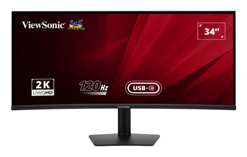 Viewsonic VA VA3420C LED display 86.4 cm (34") 3440 x 1440 pixels UltraWide Quad HD Black