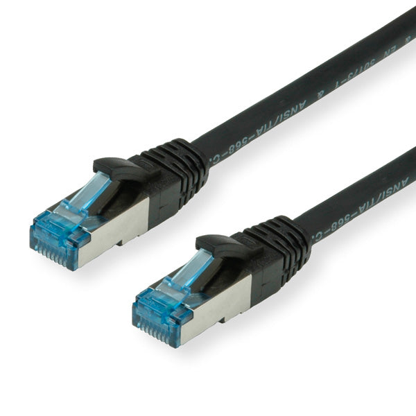 VALUE 0.5m S/FTP Cat.6a networking cable Black Cat6a S/FTP (S-STP)