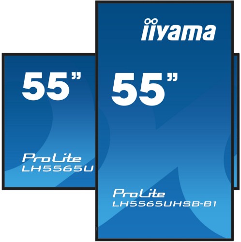 iiyama 55" Vivid-Bright Display with 4K resolution and 800cd/m² panels for illuminating communication