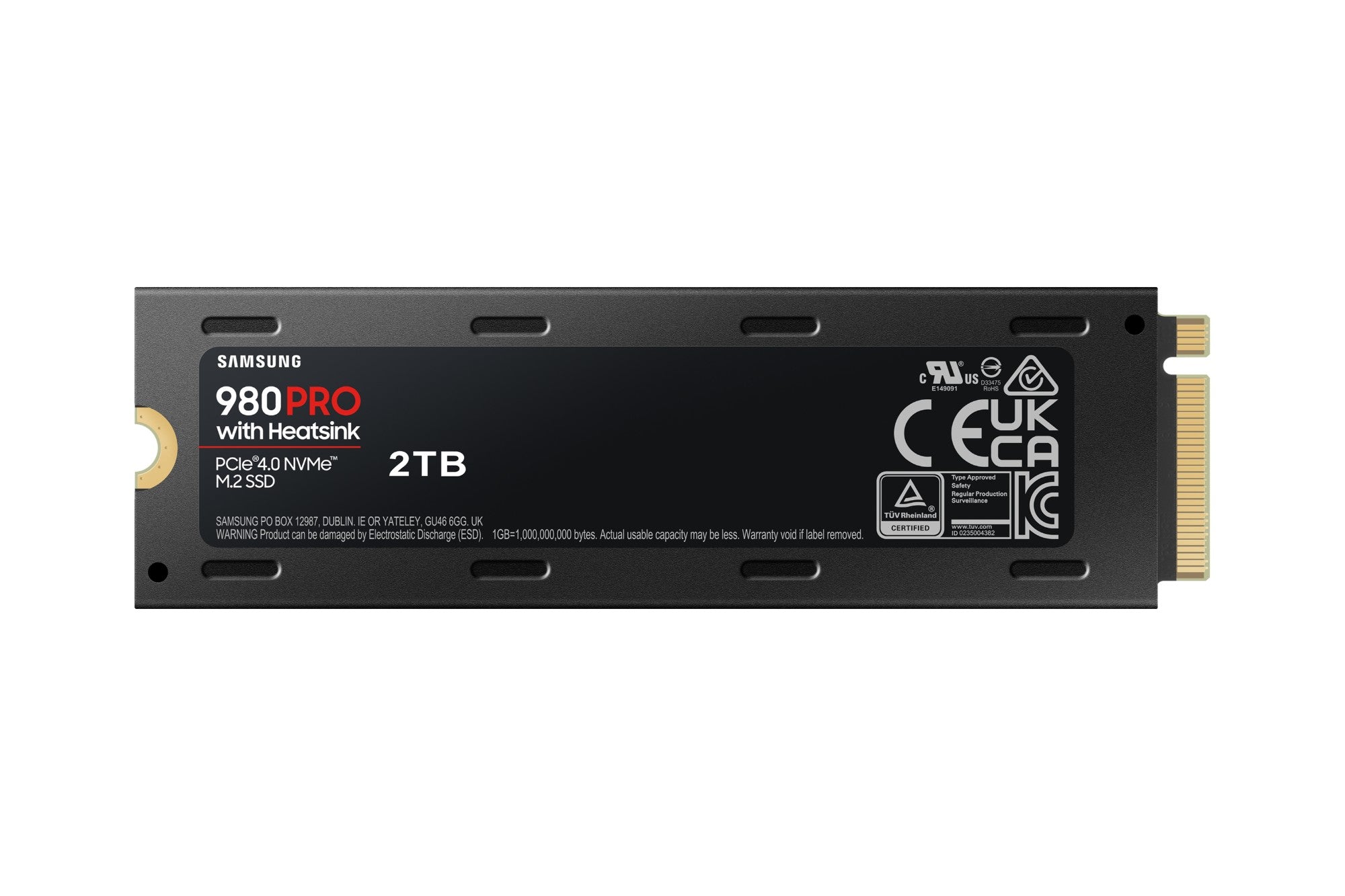 Samsung 980 Pro 2 TB M.2 PCI Express 4.0 NVMe V-NAND MLC