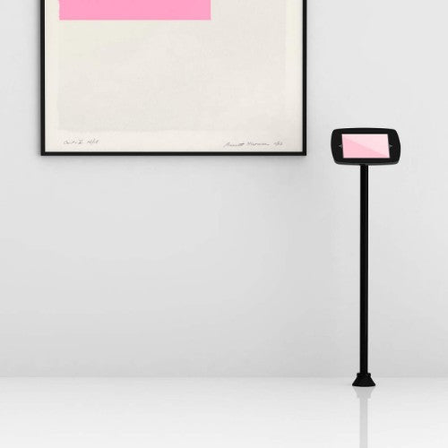 Bouncepad Floorstanding Slim | Apple iPad 7th Gen 10.2 (2019) | Black | Exposed Front Camera and Home Button |