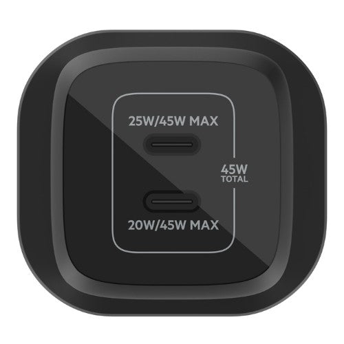 Belkin WCH011MYBK mobile device charger Universal Black AC Fast charging Indoor