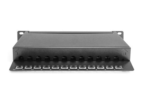 Digitus CAT 6, Class E Patch Panel, shielded, black