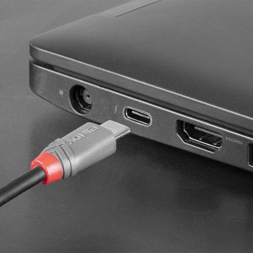 Lindy 2m USB 2.0 Type C to Micro-B Cable, Anthra Line