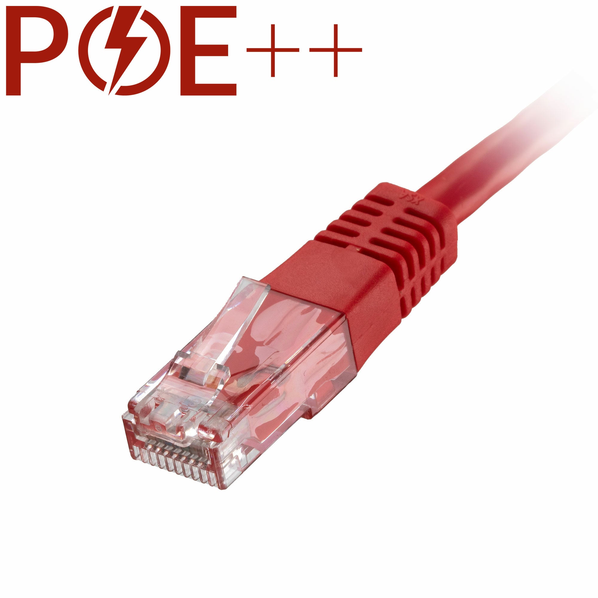 Cablenet 0.3m Cat6 RJ45 Red U/UTP PVC 24AWG Flush Moulded Booted Patch Lead