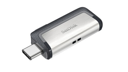 SanDisk Ultra Dual Drive USB Type-C USB flash drive 128 GB USB Type-A / USB Type-C 3.2 Gen 1 (3.1 Gen 1) Black, Silver