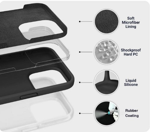 eSTUFF ES67150058 mobile phone case 17.5 cm (6.9") Cover Black