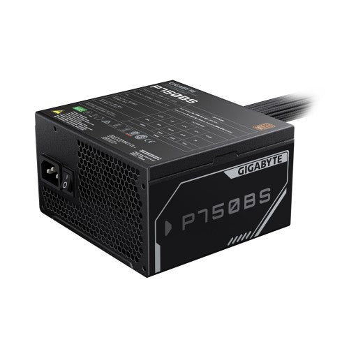GIGABYTE P750BS Power Supply - PCIe 5.0, 80 PLUS Bronze, 120mm Fan, ATX compatible, UK Plug