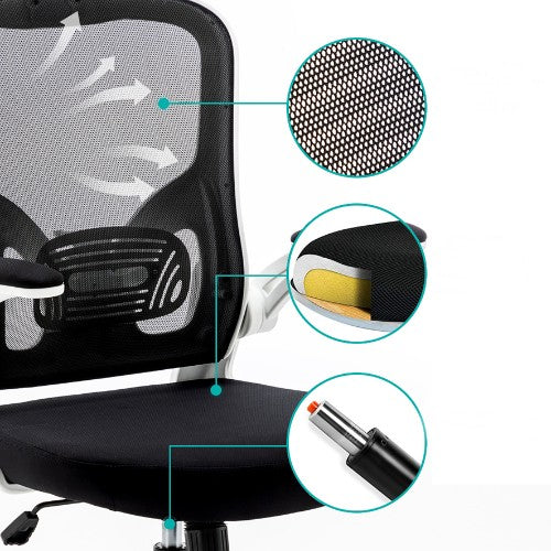 Urban Factory ERGO: SIMPLE ERGONOMIC ADJUSTABLE WORKING CHAIR BLACK