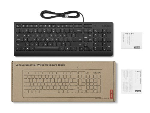 Lenovo 4Y41R64671 keyboard Home/Office USB UK English Black
