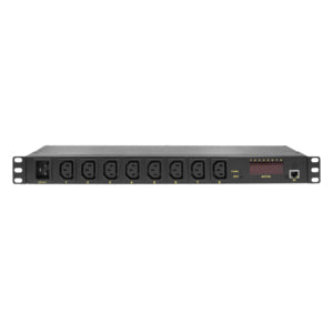 LogiLink PDU8P01 power distribution unit (PDU) 8 AC outlet(s) 1U Black
