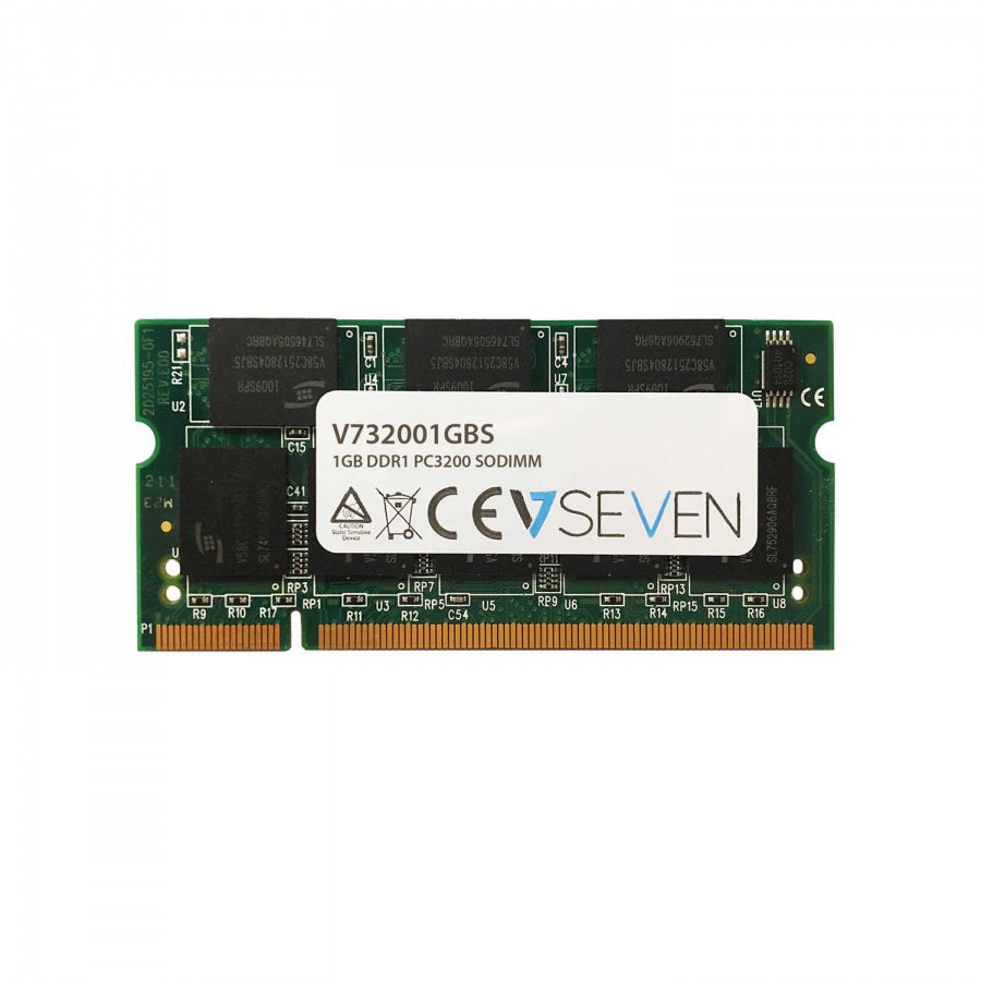 V7 1GB DDR1 PC3200 - 400mhz SO DIMM Notebook Memory Module - V732001GBS