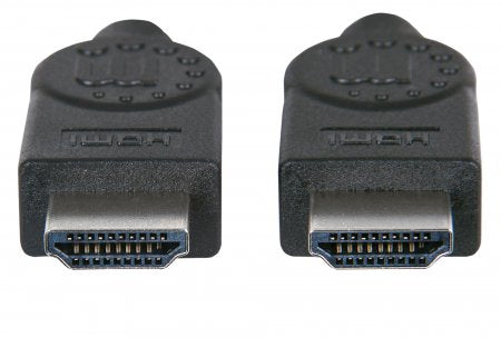 Manhattan HDMI 4K@30Hz Cable with Ethernet, 1.8m, Suitable for ALL 1080p/HD and majority of 4K uses (check your system 4K specification to be sure), Male to Male, Black, Ultra HD 4k x 2k, Lifetime Warranty, High Speed, Equivalent to HDMIMM6HS
