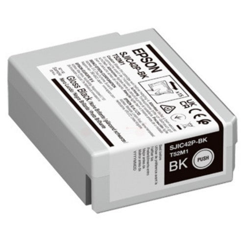 Epson C13T52M140/SJIC-42-P-BK Ink cartridge black glossy 50ml for Epson CW C 4000 BK