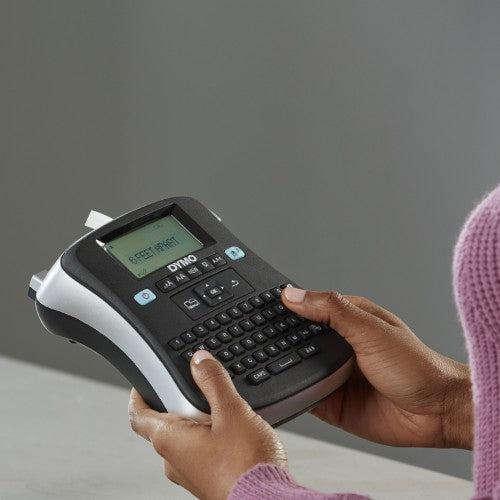 DYMO LabelManager 210D+ Handheld Label Maker Kit | QWERTY Keyboard | with 12mm Black on White D1 Labels & Carrying Case