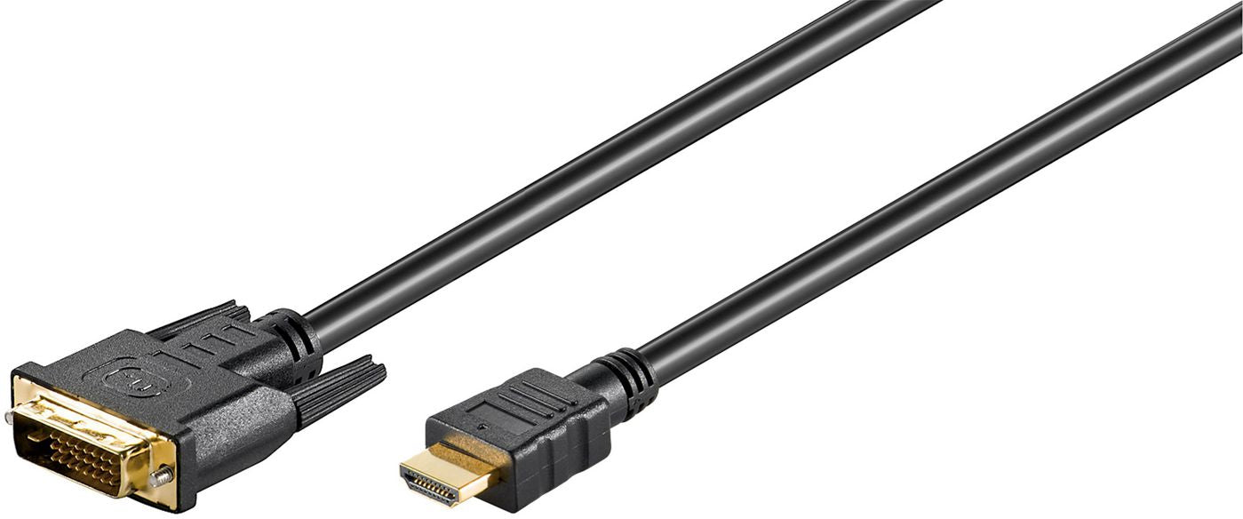 Microconnect HDM192413 video cable adapter 3 m DVI-D HDMI Type A (Standard) Black