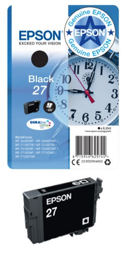 Epson C13T27044012/27 Ink cartridge yellow, 300 pages 3,6ml for Epson WF 3620