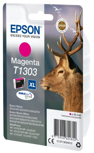 Epson C13T13034012/T1303 Ink cartridge magenta XL, 600 pages 10,1ml for Epson Stylus BX 320/SX 525/WF 3500