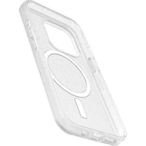 OtterBox Symmetry Series Clear for MagSafe for iPhone 15 Pro, Stardust (Clear Glitter)