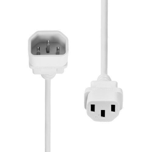 ProXtend C13 to C14 Power Extension Cable, White 5m