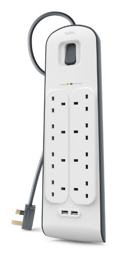 Belkin BSV604AF2M surge protector White 6 AC outlet(s) 2 m