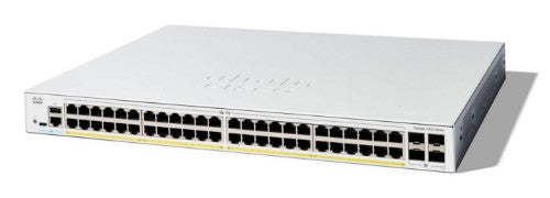 Cisco Catalyst 1200-48P-4G Smart Switch, 48 Port GE, PoE, 4x1GE SFP, Limited Lifetime Protection (C1200-48P-4G)