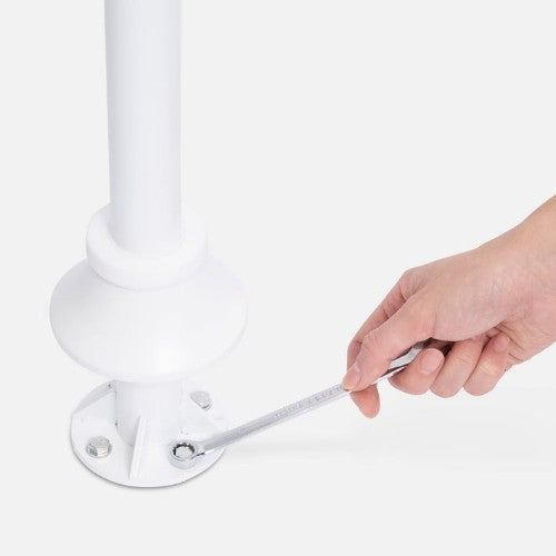 Bouncepad Floorstanding Slim with USB Cable | Samsung Tab A9 8.7 (2023) | White | Exposed Front Camera and Home Button