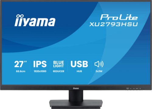 iiyama ProLite 27” IPS technology panel with USB hub and 100Hz refresh rate