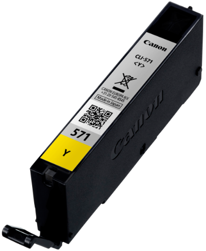 Canon 0388C001/CLI-571Y Ink cartridge yellow, 323 pages ISO/IEC 24711 161 Photos 6.5ml for Canon Pixma MG 5750/7750