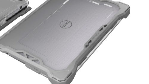 MAXCases Extreme Shell-F Slide Case (ESL bottom panel) for Dell 3120 & 3140 Windows Clamshell & Convertible 2:1 11.6" (Gray/Clear)