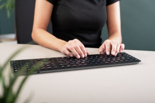 CHERRY KW 9100 SLIM keyboard Universal RF Wireless + Bluetooth Black