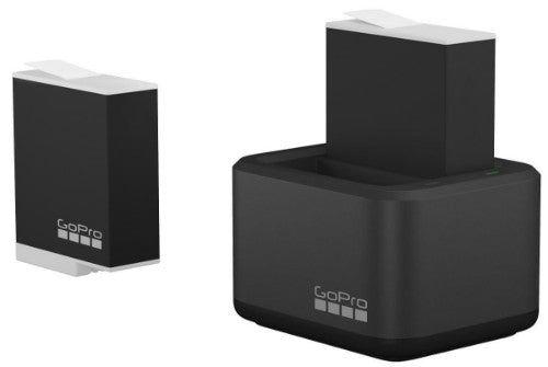GoPro Dual Battery Charger + Enduro Batt for HERO12, HERO11, HERO10 & HERO9 Black