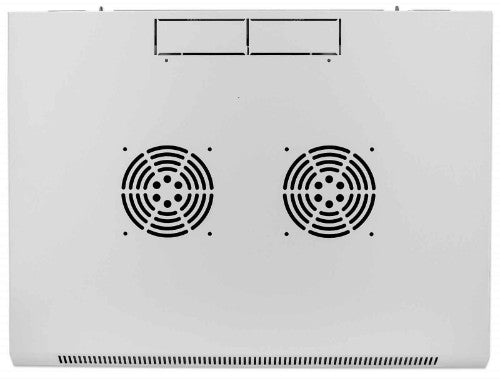 Intellinet 19" Network Cabinet - Wall Mount (Standard), 9U, 450mm Deep, Grey, Assembled, Max 60kg, Suitable also for use on desk or floor, Usable Depth 350mm, Metal & Glass Door, Back Panel, Removeable Sides, Parts for wall install (eg screws/rawl plugs)